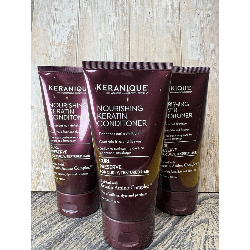 3 KERANIQUE Volumizing Keratin Conditioner, NEW - 3.4 Oz